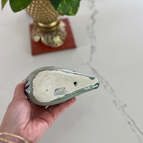 Vintage ceramic bird from Mexico, vintage bird statue, pottery - Picture 7 of 9